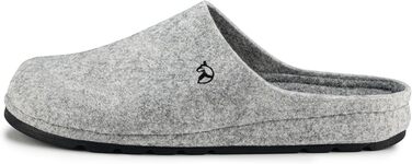 Фетрові тапочки ESTRO для чоловіків - теплі зимові тапочки з гумовою підошвою (45 EU, сірий)