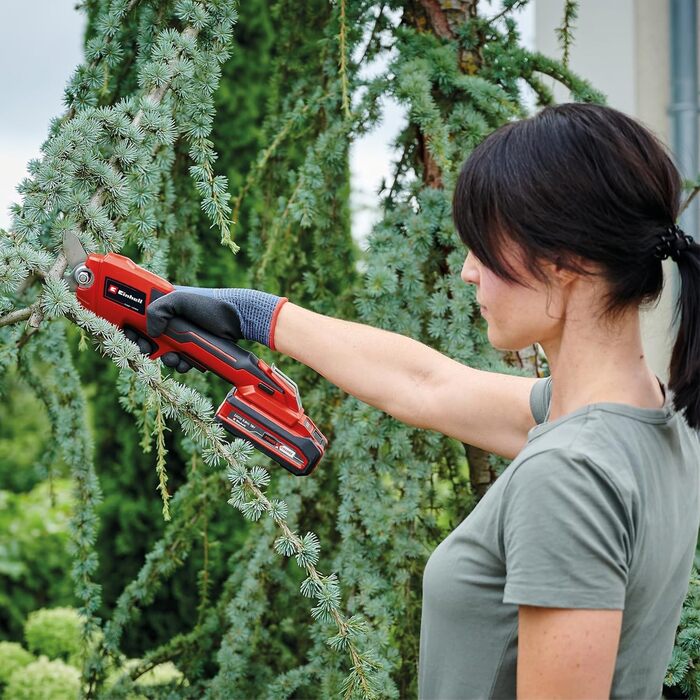 Акумуляторний сучкоріз Einhell GE-LS 18 Li-Solo Power X-Change, 18 В, до 28 мм, байпас-лезо, без акумулятора та зарядного, м'яка ручка, безпечний вимикач