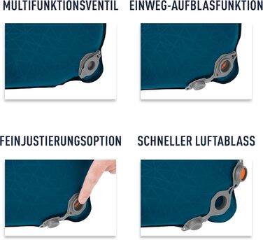 Килимок туристичний Sea to Summit Comfort Light Self Inflating - 2.5 сезони, зелений