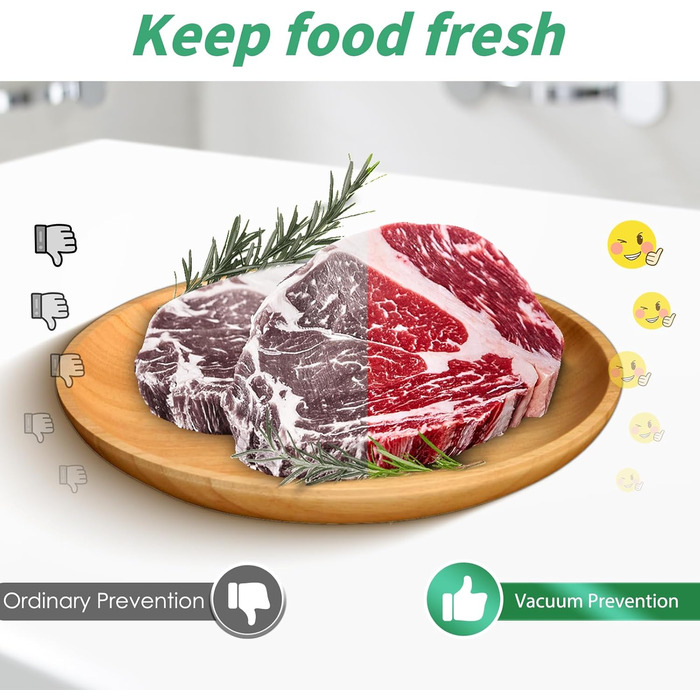 Вакуумний пакувальник 6-в-1 для продуктів харчування, сухий/вологий режим, пристрій для запечатування з вакуумними пакетами