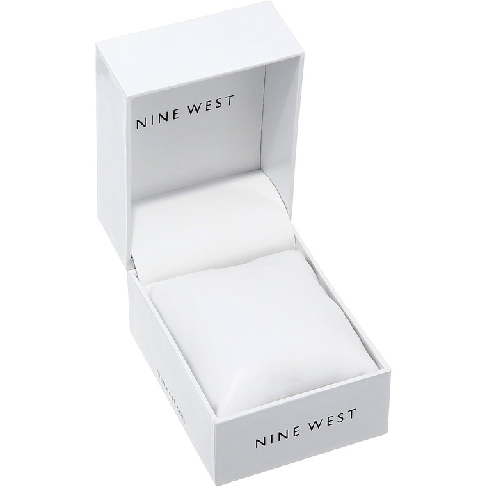 Жіночий наручний годинник Nine West з плетеним ремінцем (сітка), рожевий