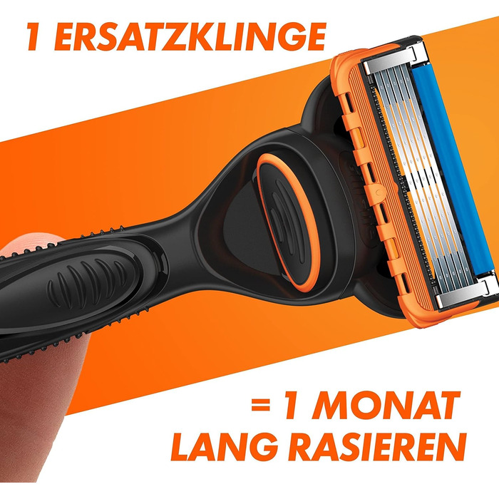Смінні леза для чоловічої бритви Gillette Fusion 5 Power, 8 шт, помаранчеві