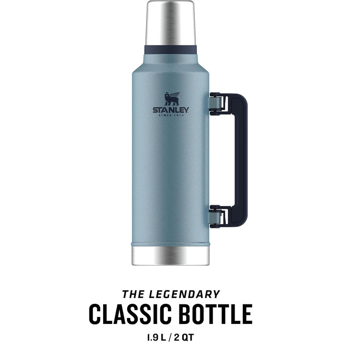 Термос Stanley Classic Legendary, 1893 мл, зелений (Hammertone Lake), нержавіюча сталь, BPA-Free, для гарячих та холодних напоїв