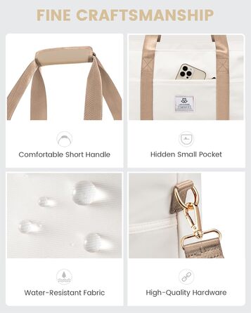 Сумка-валіза LOVEVOOK для жінок, водонепроникна, 42L, зелено-бежева. Ідеальна для подорожей, спортзалу, пологів та Ryanair. Має відділення для взуття та клінічна сумка.