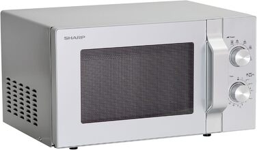 Мікрохвильова піч Sharp R204S Solo 20 л, 800 Вт, срібна
