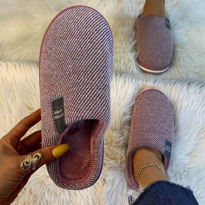 Теплі жіночі/чоловічі тапочки з плюшу та повсті, модель A01, колір водяний кавун, розмір 36 EU