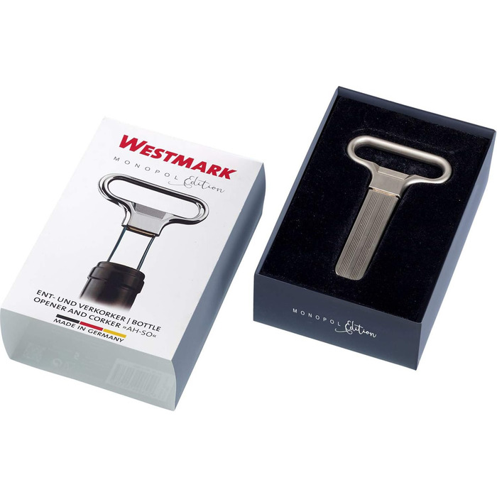 Набір для вина Westmark Wein-Set 6 предметів: штопор Ah-So, 5 лійків Safety, сталь/цинк/PET, срібно-чорний, 628533E6