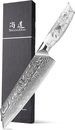 Японський ніж SHANGDAO Kiritsuke 20 см з 67 шарів легованої сталі, ніж для суші, ніж для кухні