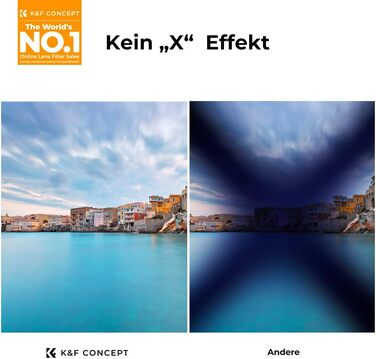 Фільтр ND K&F Concept 82mm Variabler ND Filter (ND2-32) Nano-Xcel для фотографії пейзажів та відео