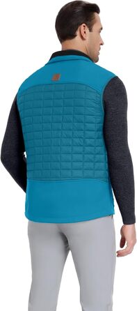 Little Donkey Andy Легка пухова жилетка для чоловіків, тепла безрукавка, outdoor-куртка для піших прогулянок, подорожей та бігу (S, Павіно-блакитний)