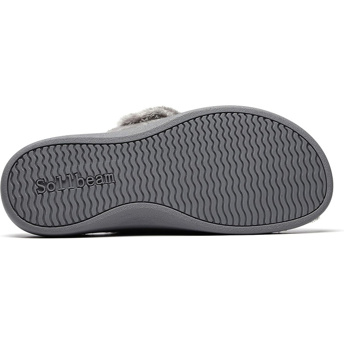 Тапочки SOLLBEAM з підтримкою склепіння стопи, ортопедичні п'ятники, сандалії для жінок (44.5 EU, Gray01)