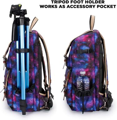 Рюкзак для камери GoProve: DSLR рюкзак для подорожей, з місцем для камери, аксесуарів, ноутбука та штатива, вологостійкий, (Galaxis)