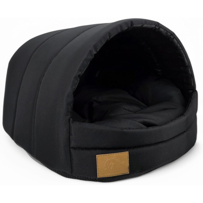 Будка для собак та котів ODOLPLUSZ - комфортна, миюча, чорна (M)