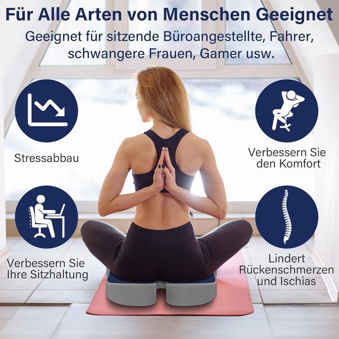 Ортопедична подушка для сидіння Juspota: комфорт та підтримка для офісу та авто