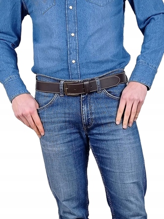 Шкіряний ремінь Wrangler 0081US85, розмір 105