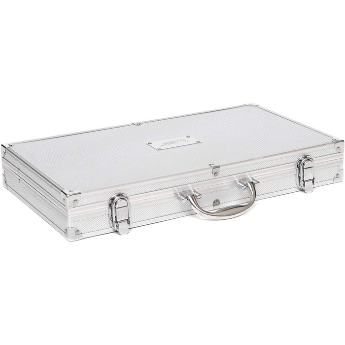 Набір для барбекю 18 предметів у кейсі з нержавіючої сталі, кухонні аксесуари