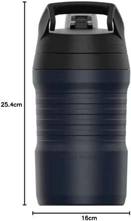 Пляшка спортивна термос Under Armour з ручкою, 907.2 г, Breeze Blue/Black - для бейсболу, футболу та інших видів спорту, герметична