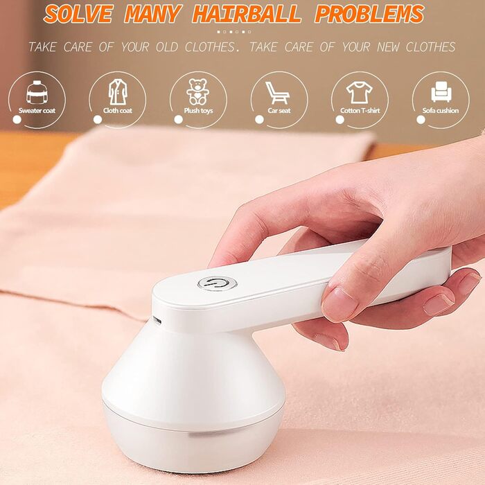 Електричний видальник ворсу Fusselrasierer: тестовий лідер з 6-лопатною голкою, USB, перезаряджається. Для одягу, меблів (зелений)