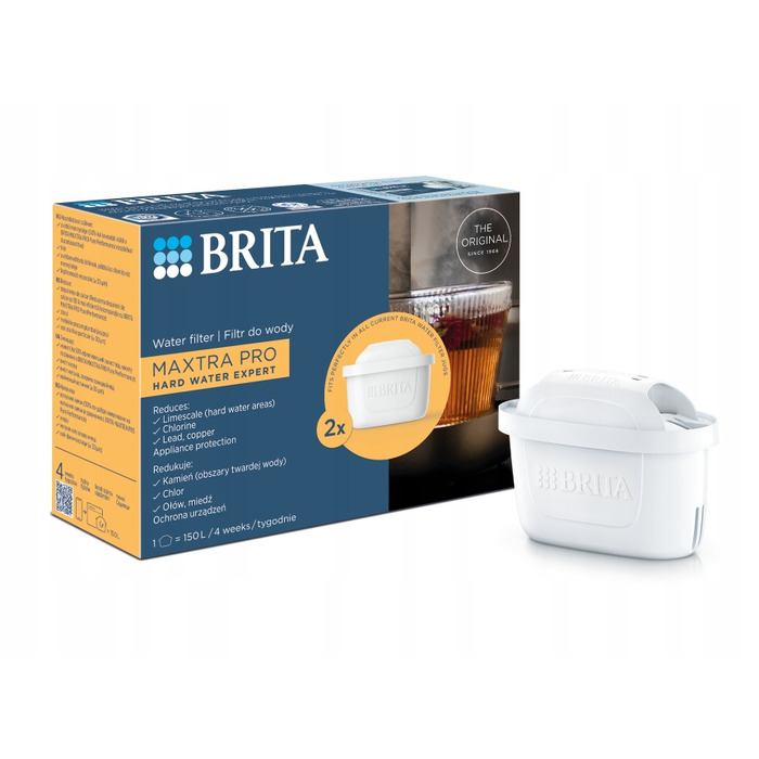 Скляний фільтр-глечик Brita + картридж Pure Performance та 2x Hard Water