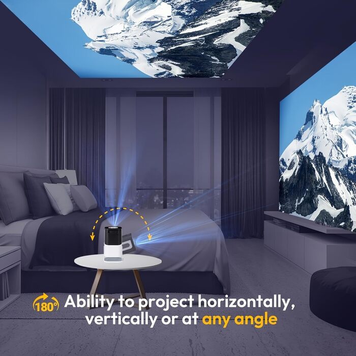 Портативний міні-проектор HY300 Pro з WiFi 6, Bluetooth 5.0 та Android 11.0 (1080P, 4K Decode)