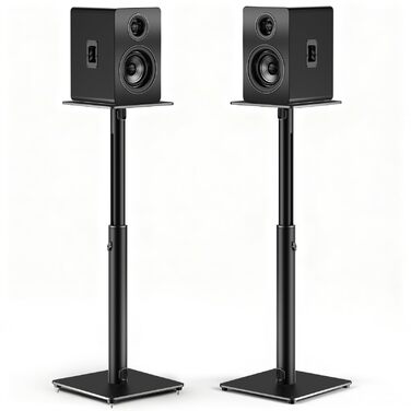 Регульовані підставки для акустики: висота 72-120 см, універсальні, з кабельною організацією, вантажопідйомність 15 кг (пара)