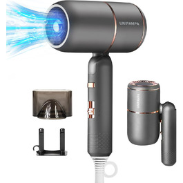 Іонізатор для волосся Haartrockner Ionen: потужний фен 2000W з 3 режимами нагріву та 2 швидкостями (сірий)