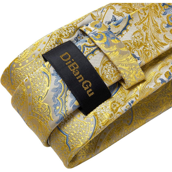 Краватка чоловіча DiBanGu світло-жовта, модна