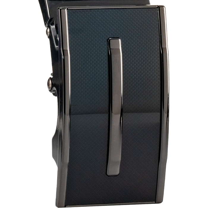 Чоловічий шкіряний ремінь Volmer ATG з автоматичною застібкою на пряжці | Ширина 35 мм, розмір пояса 125 см, регульований | Колір: бордовий