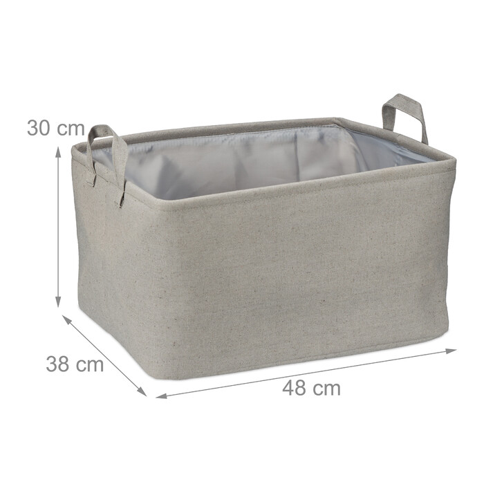 Relaxdays Storage Basket with Handles