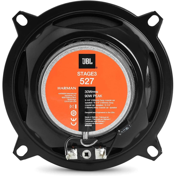 Автомобільна акустика JBL Stage3 527 13 см 200 Вт, 2-смугові динаміки Harman Kardon