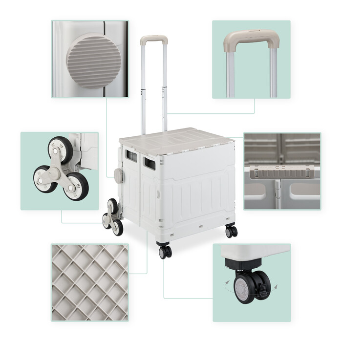 Relaxdays Shopping Trolley Stair Climber