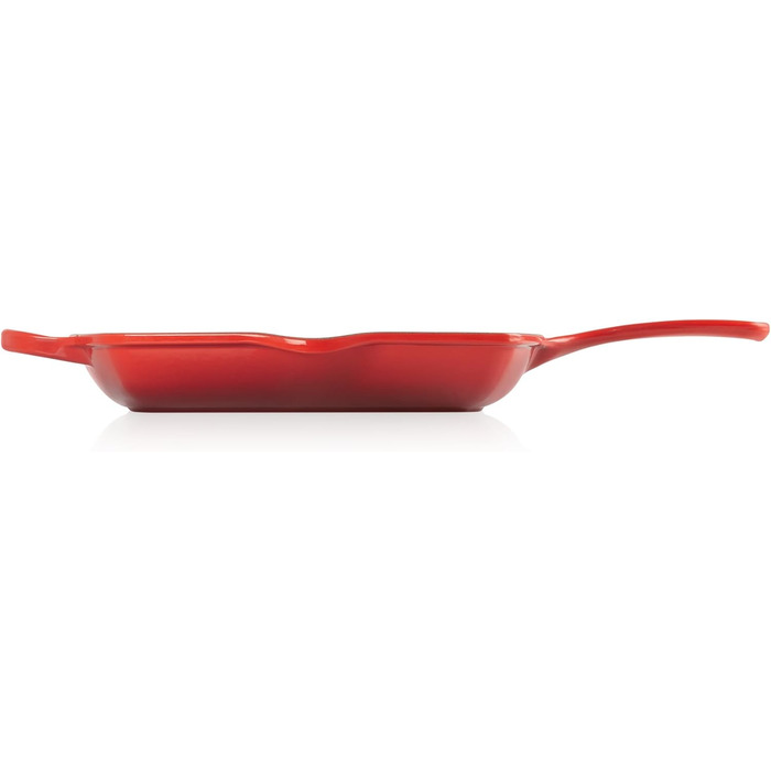 Le Creuset Signature чавунна гриль-сковорода квадратна 26 см, для всіх плит, індукція, 2,86 кг, червона