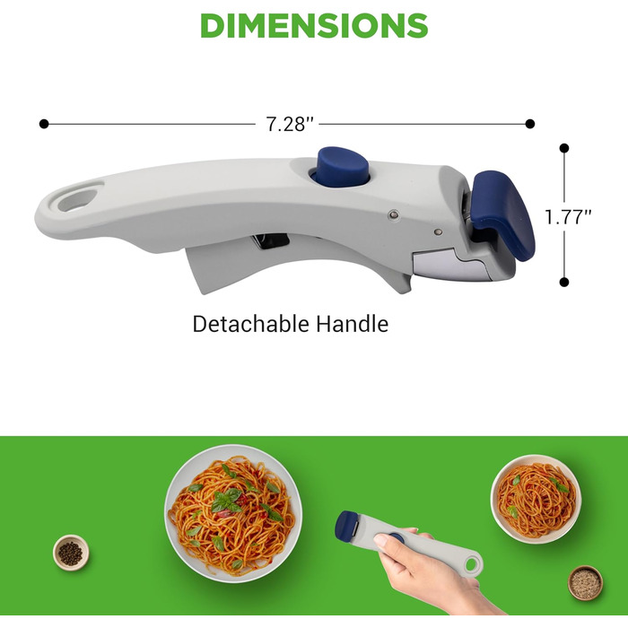 Набір посуду NutriChef 18 предметів з керамічного покриття, знімні ручки, без PTFE, антипригарний, економний, для духовки та плити (Блакитний)