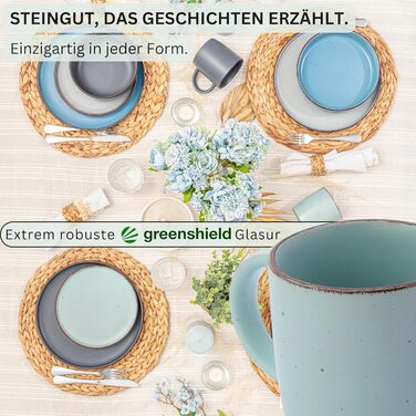 Набір керамічних мисок Sänger VALUE COLLECTION (4 шт.), 700 мл, фіолетовий, для мюслі, для 4 осіб, мийок в посудомийній машині, мікрохвильовій печі, стійкі до подряпин