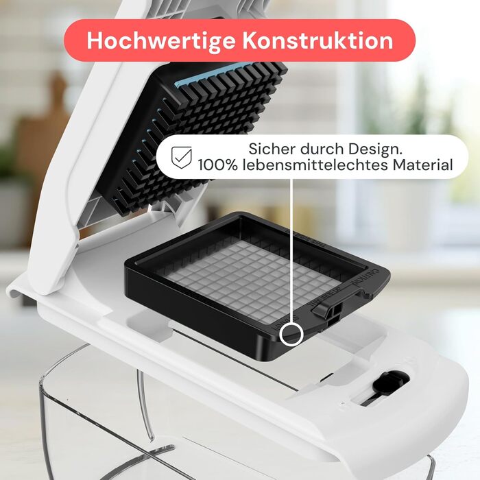 Многофункціональний овочевий слайсер-терка Mandoline 8-в-1 PRO чорного кольору: для овочів, фруктів, сиру, цибулі, огірків, картоплі