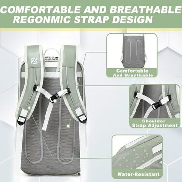 TILDOSAC Tennis Racket Bag - Large Sports Bag for Tennis, Padel, Pickleball - with Shoe Compartment, Laptop Sleeve, and Ball Sleeve