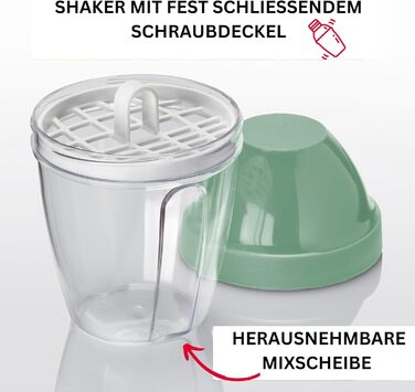 Салатниця Westmark об'ємом 4.4 л, пластик BPA-free, прозора/біла/зелена, 2430224A