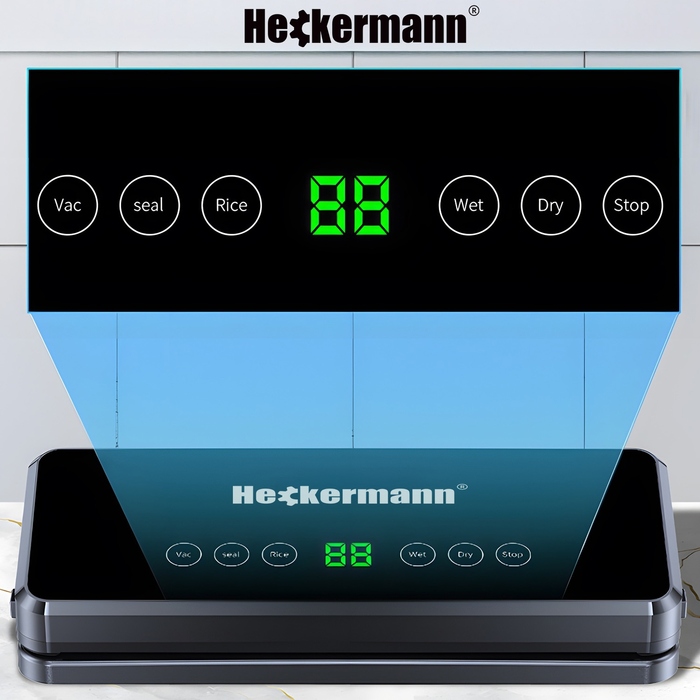 Вакууматор Heckermann 3600, чорний, 140 Вт, 0,30 см