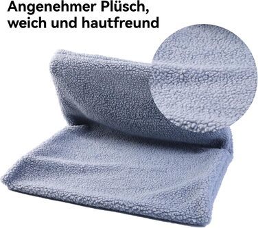 Ліжко для кота на батарею, плюшеве, сіре, 45x30 см