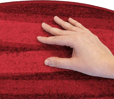 Casa Pura килимки на сходи самоклеючі напівкруглі червоні 15 шт. 65 x 23,5 см, сучасний дизайн | Casa Pura Via Veneto