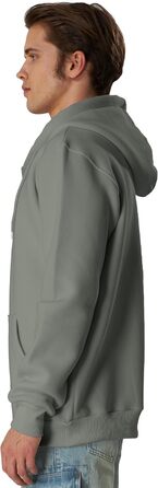 Світшот з капюшоном Smith & Soo для чоловіків – спортивна куртка, світшот з довгими рукавами, фітнес, тренування, худі, сірий (M)