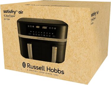 Фритюрниця Russell Hobbs SatisFry з 2 камерами, 9л, Rapid AirFryer, 9 програм, тиха робота, миється в посудомийній машині