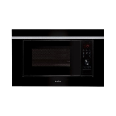 Вбудована мікрохвильова піч Amica AMGB20E2GB F-TYPE, 700 Вт, 20 л, чорна