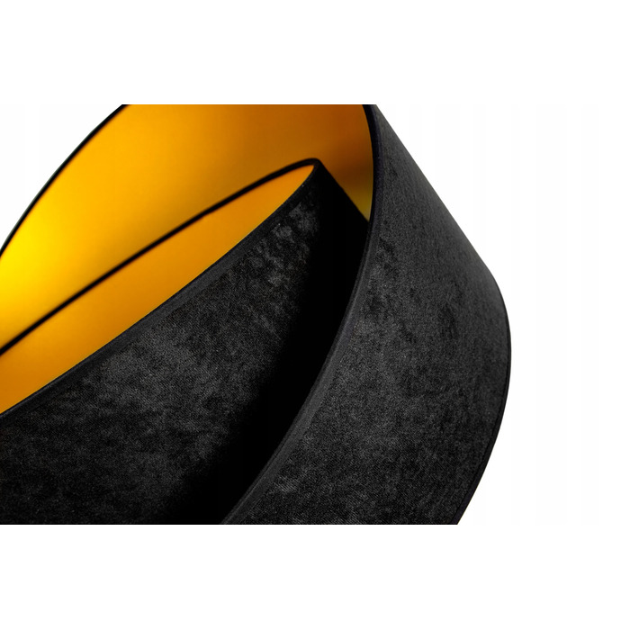 Підлоговий торшер Glimex з абажуром, патрон E27, 60 Вт, чорний з жовтим