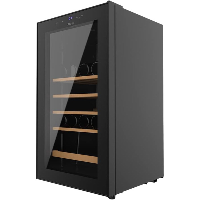 Cecotec Bolero GrandSommelier 36000 Wine Cooler - 95 Liter, Compressor, Touch Control, LED, Black - 36 Bottles