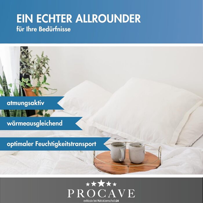 Ковдра PROCAVE Micro-Comfort 240x220 см всесезонна мікрофібра, стьобана, м'яка, для ліжка