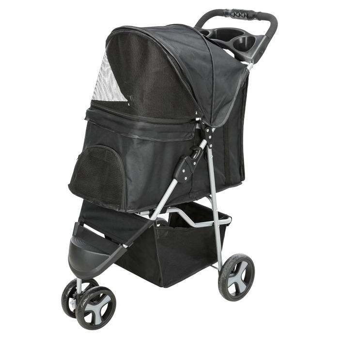 Візок для собак TRIXIE, чорний, до 11 кг, 47x100x80 см, 4,6 кг - 28958