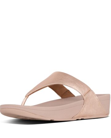 Сандалі жіночі Fitflop Lulu з шкіри, рожево-золотисті, розмір 39 EU