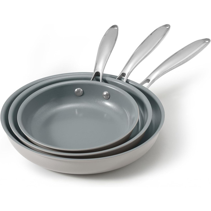 Blazant Induction Nonstick Pan Set - 20/24/28cm - PTFE-Free, Oven & Dishwasher Safe