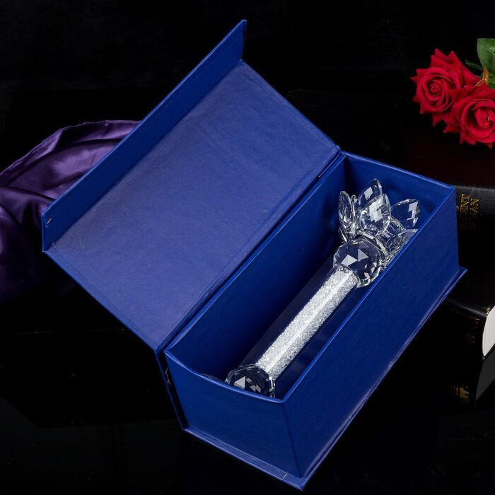 Кришталевий підсвічник Лотос London Boutique, набір 2 шт., декор із кристалами Swarovski, подарункова упаковка